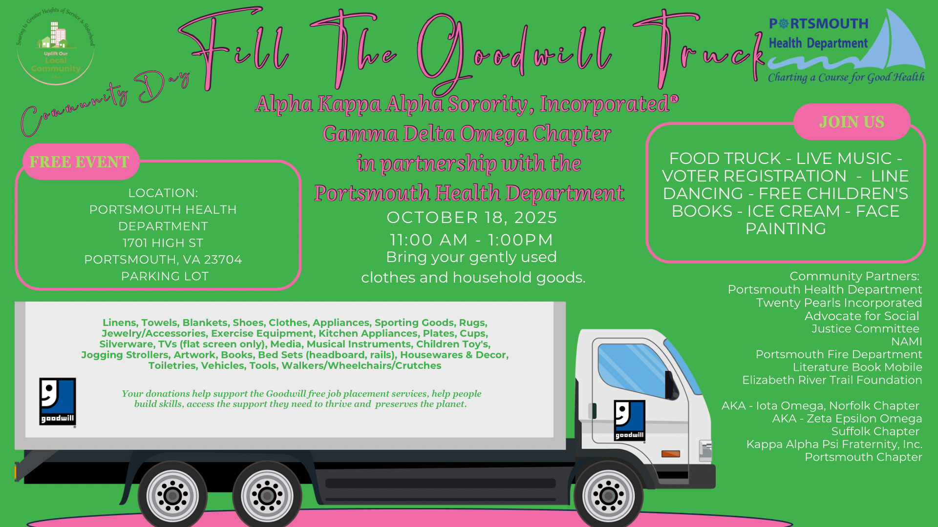 STARBASE Victory Community Event Participation with Goodwill and AKA Sorority